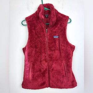 Patagonia Dark Red Women’s Los Gatos Fleece Vest Size Large